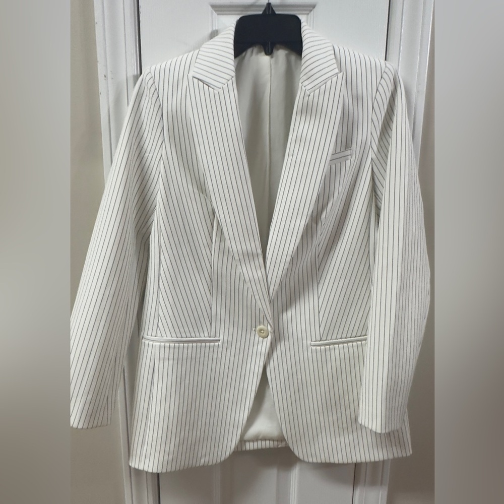 EXPRESS Editor One Button Pinstripe
Boyfriend Bla… - image 2